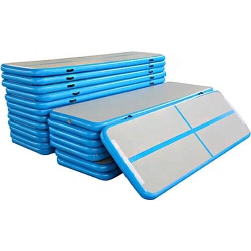 3M/4M/5M Gymnastic Mat With Air Pump Home Use Inflatable Air Floor/Air Track For Gym Drop Dtitch Material Bouncing Mat/Tumbling