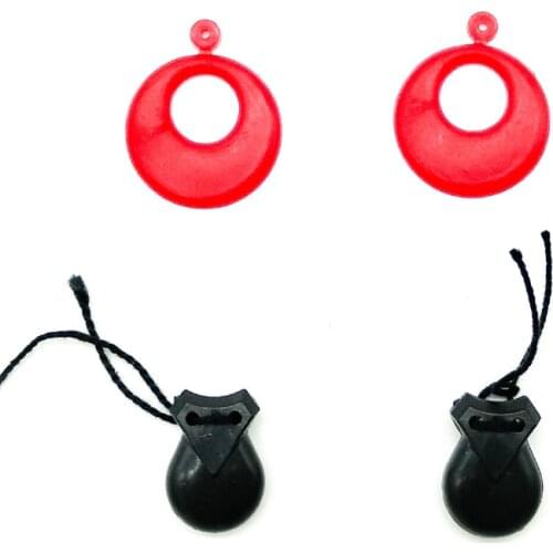 Juego pendientes y castañuelas para muñecas colección Andaluza flamenca tipo Nancy, Sintra, Noa. Fabricado en España. Regalo