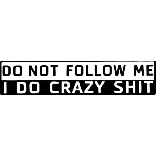 Personalized Customization Dont Follow Me Auto Sticker Pvc Fashion Decoration 3d Car Style Waterproof Exquisite Decal20cm*5cm