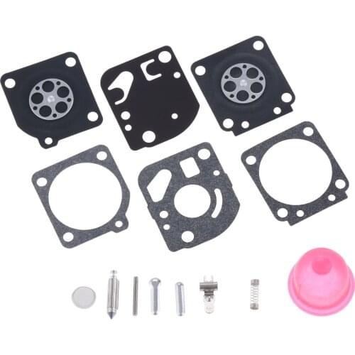 Carburetor Carb Rebuild Repair Kit For Zama RB-73 Featherlite Gas Trimmer Type 1 2 3 4 5 GHT180 Gas Hedge PL500 Gas Trimmer