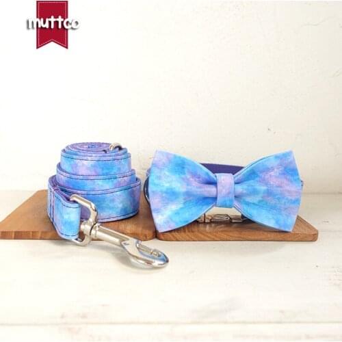 MUTTCO Retailing dog collar leash set for pets dog accessory pet supply for small medium large dog 5 sizes UDC086