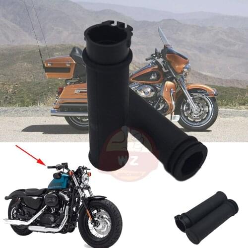 Handlebar sleeve kit for Harley Sportster for 883 XL883 2003 black rubber motorcycle spare parts