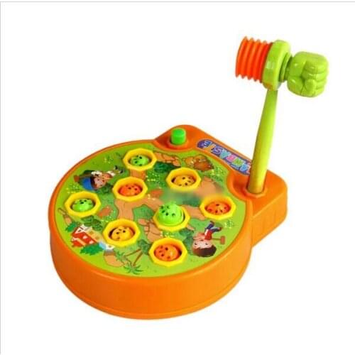 Lovely Baby Whac-A-Mole Mole Electric Music Playing Hamster Game Machine for Pocket Mole Electronic Plastic Kids Game Toy #31