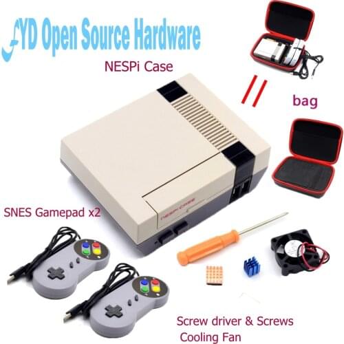 Mini NES NESPI CASE Retroflag Case package for Raspberry Pi 3 2 B+ NES Classic Mini for RetroPie Raspberry Pi 3/2/B
