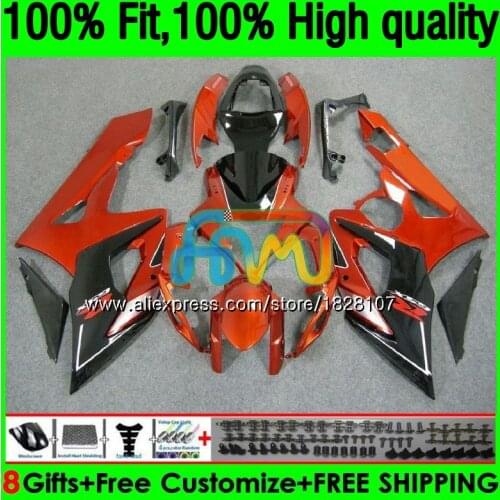 OEM For SUZUKI GSXR-1000 Orange black GSX R1000 GSXR 1000 CC 05 06 42BS.27 GSX-R1000 1000CC 05 06 K5 GSXR1000 2005 2006 Fairing