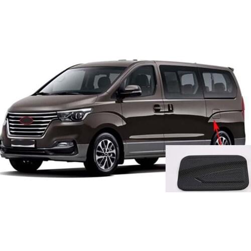 Carbon Fiber Car Fuel Oil Tank Gas Cap Cover Trim for 2018-2019 Hyundai Starex H-1 Exterior Filler