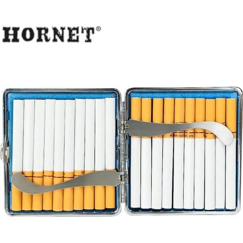 HORNET Plastic Cigarette Case Sequin Design Tobacco Cigarette Case Box for 20pcs Cigarette Smoke Smoking Accessories
