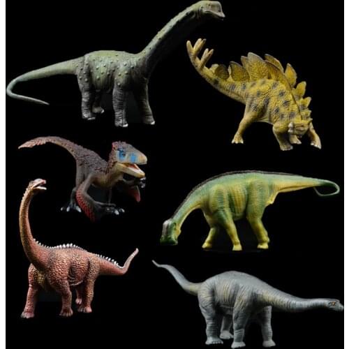 Genuine Jurassic dinosaurs world sauropod Brachiosaurus Utahraptor Stegosaurus Nigersaurus cetiosaurus figure toy children gift