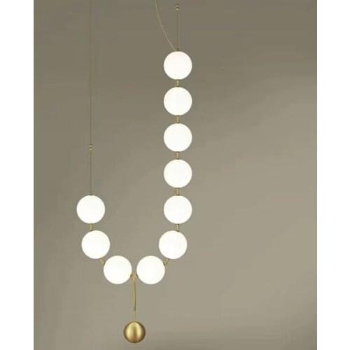 Postmodern Luxury Living Room Pendant Lamp Designer Nut Creative Personality Villa Restaurant Glass Ball Pendant Lights