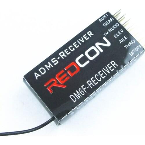 REDCON DM6F 6CH 2.4G JR DM-SS Receiver compatible with JR XG6, XG8
