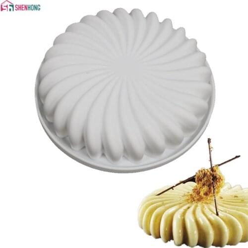 SHENHONG Silicone Flower Shape Mold Baking For Mousse Chocolate Sponge Cakes Moulds Pans Cake Decorating Tools accessories