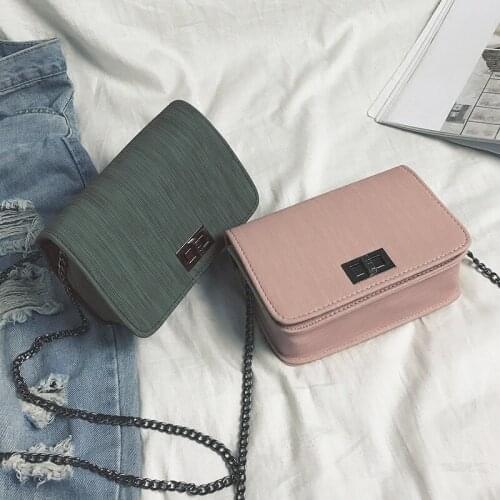 Women Bags PU Leather Messenger Bag Girl Shoulder Bags Female Bag Simple Chain Shoulder Bag Wallet Clutch Bag Camera Bag