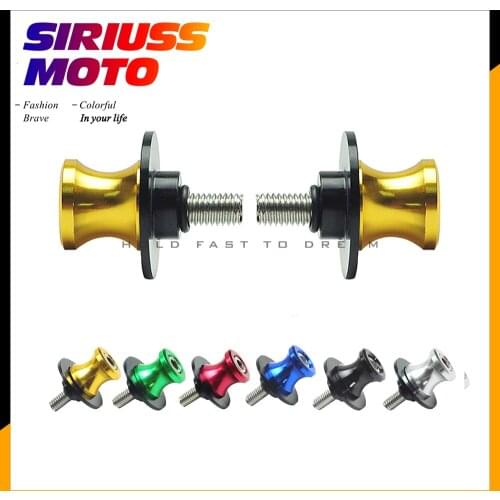 Universal 8mm Aluminum Motorcycle Stand Swingarm Spools Slider Stand Screw Case for Yamaha Honda Kawasaki Suzuki GSXR 600 750