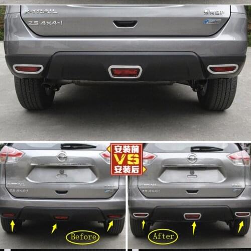 Yimaautotrims Auto Accessory Rear Fog Lamp Lights Decoration Cover Trim Fit For Nissan X-Trail X Trail T32 Rogue 2014 2015 2016