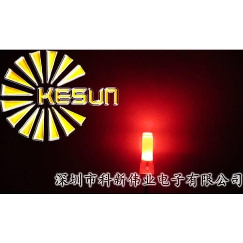 1000PCS x 2*5*7 Red Blue Jade Green Yellow White Diffused Rectangle Diode 257 Square Light Emitting Diode LED Long Leg