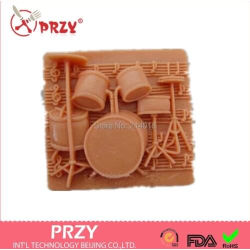 3D Soap Mold Cake Decoration Cake Mold Handmade Candle Mold NO.:SO361 Aroma Stone Moulds Musical Modelling Silicone PRZY 001