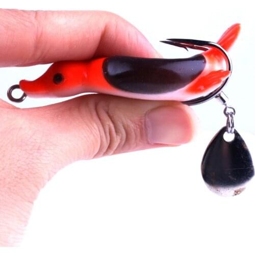 5PCS 5cm 12.5g Fishing Lure Artificial Duck Soft Bait Sinking Fishing Wobblers Spoon blade Pesca Carp Fishing Accessories