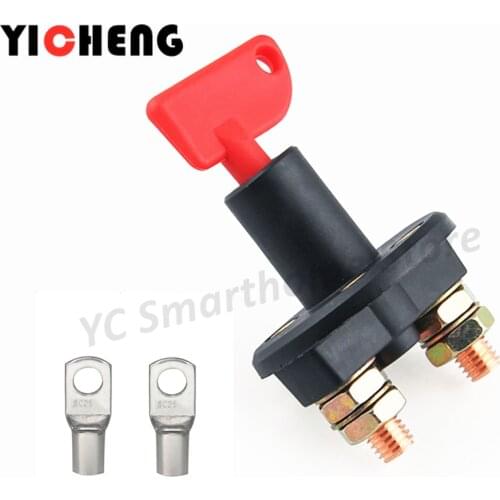 6V 12V 24V 300A car modified power supply main switch battery battery switch 2 holes / 4 holes leak-proof knob type