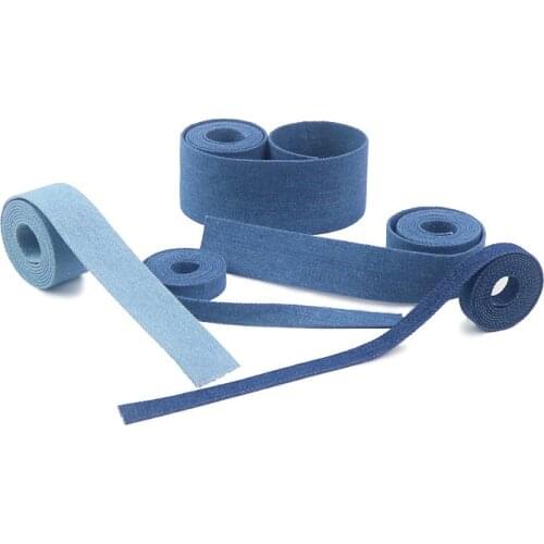 DIY Hair Accessories Pure Color Denim Layering Tape Compound Pressure Cloth Hand-made Bow Tie