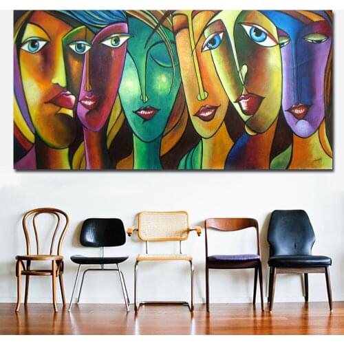 Large 5D Diamond Embroidery Full Display Abstract Africa Face mosaic Diamond Painting sale Mosaic Round square Rhinestone JS4522