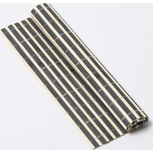 Natural Bamboo Tea Table 20*20cm Mat Home Artistical Decoration Table Flag Zen Runners Curtains Tea Tea Tools ceremony