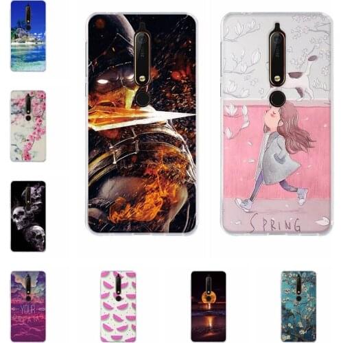 For Nokia 6.1 2018 Case Silicone Fundas Case TPU For Nokia 6.1 Back Protective Cover For Nokia 6.1 Phone Cover 5.5 inch