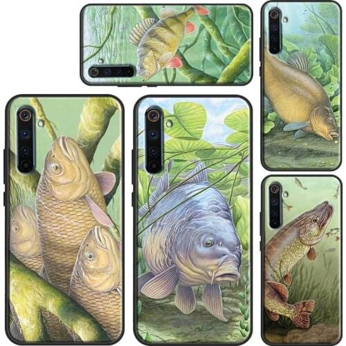 Carp Fish Fishing For OnePlus 9 9Pro 7 8 8Pro 8T 9R Case For Realme 8 7 6 Pro Q3 C3 C11 C15 C21 GT Neo Cover