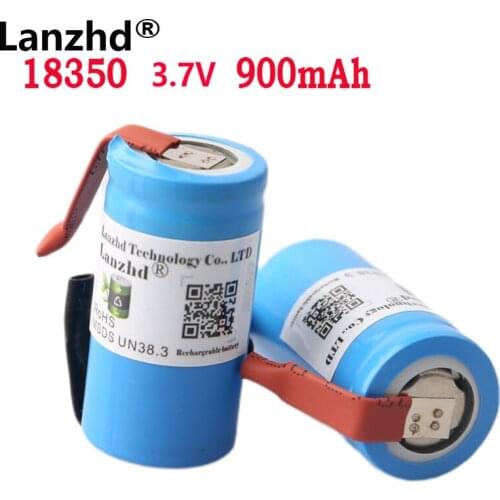5-40pcs DIY 18350 battery lithium Li ion 3.7V 10C 900mAh 8A rechargeable batteries power cylindrical For Electric tools