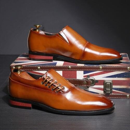 Comemore Mens Leather Shoes
