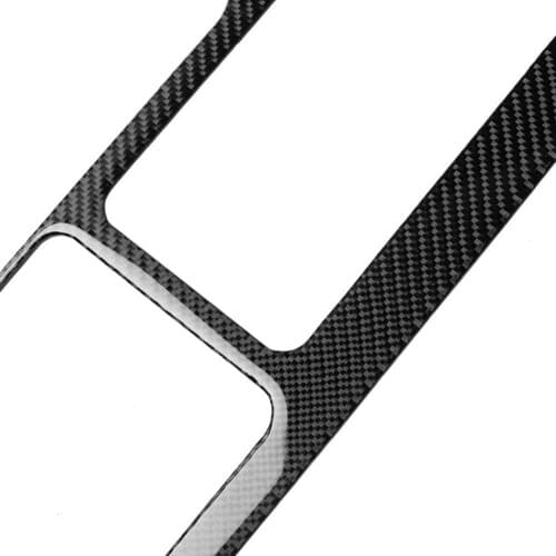 Carbon Fiber Car Gear Shift Panel Trim Decorative Sticker for Ford Mustang 09-13 Car Interior Accessories