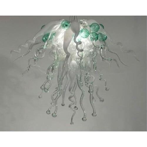 Longree White Elegant Fashion glass lamps for Party Holiday Wedding Decoration Style New Design Glass Chandelier