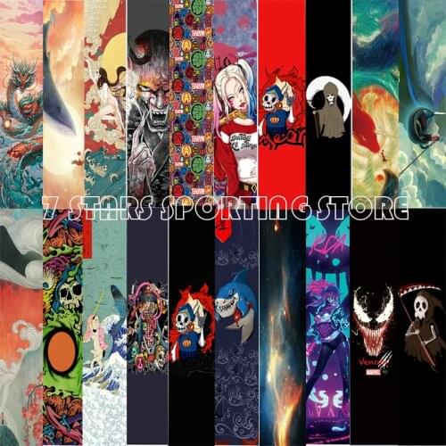 Electric Scooter Longboard Skateboard Sandpaper OS780 Digital Spray Emery Dance Board Griptape Abrasive 122*26cm Skate Stickers