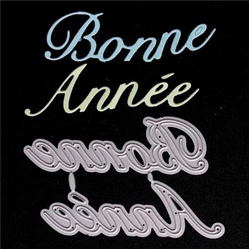 French Word Metal Cutting Dies For Diy Scrapbooking Die Cut New 2018 Cuts For Paper Card Making Craft Embossing Happy New Year