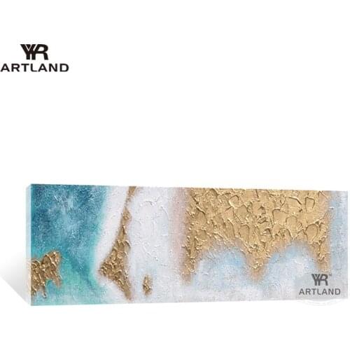 Artwork wall decoration Handmade canvas oil painting thick oil gold wall hanging picture for living room bedroom no framed