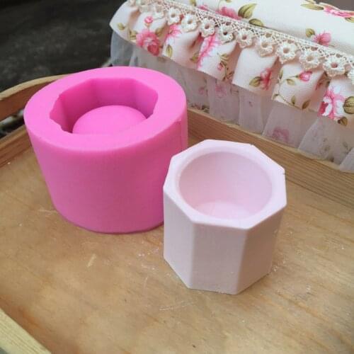 Art Flower Pot Concrete Silicone Mold DIY Ashtray Plaster Cement Mould For Plant Decorating Succulent Plants Silicone Molds