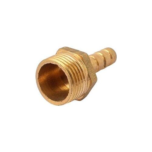 Brass 3/8BSP Male Thread to 6mm Hose Barb Straight Fitting Adapter Coupler 3pcs
