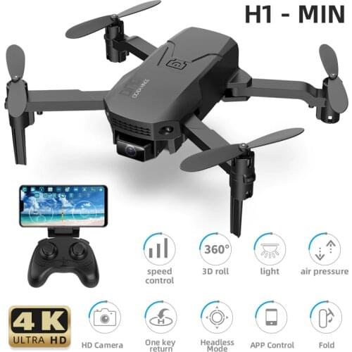 H1 Mini Drone 4K HD Camera WIFI FPV Camera Drone RC Drone Altitude Hold Foldable RC Quadcopter Dron Toys Gift