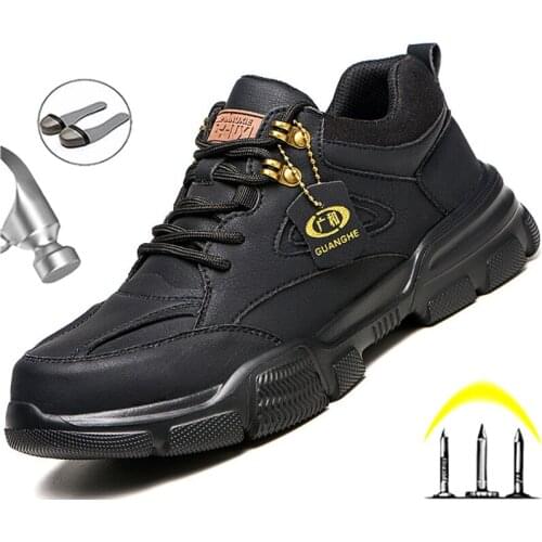 Shoes Men High Quality Safety Shoes Steel Toe Winter Men Anti-smashing Boots Work Comfortable Sports Sneakers Industriales Shoes
