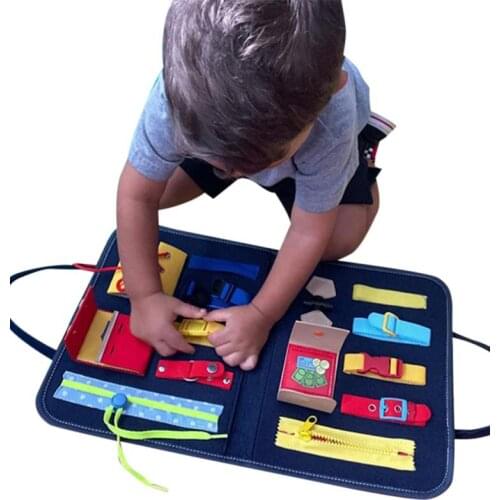 Education Montessori Toy Hand Zipper Button Teaching Kindergarten Manual Diy Weave Cloth Early Learning Teaching Kids Gift