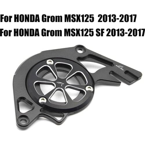 Motorcycle Rider Cylinder Front Left Side Motor Chain Protector Cover For HONDA Grom MSX125 SF MSX 125 SF MSX 125SF 2013-2017