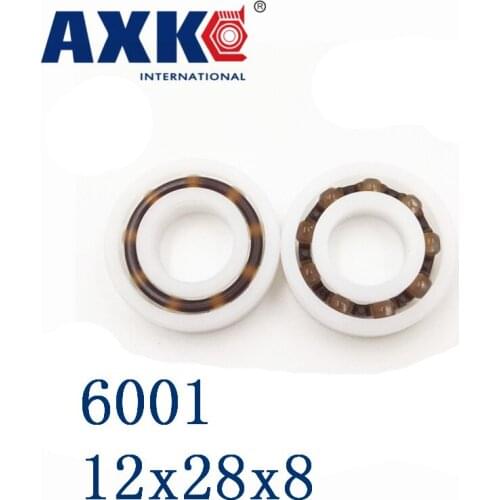 Axk 6001 Pom (10pcs) Plastic Bearings 12x28x8 Glass Balls 12mm/28mm/8mm