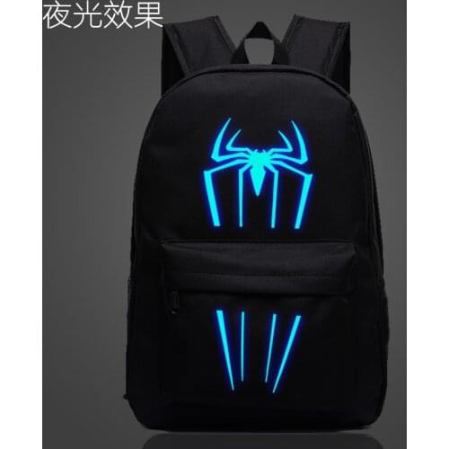Cartoon Spiderman Backpack Female Oxford Waterproof Travel Casual Schoolbag Brand Women Men Large Capacity Mochilas