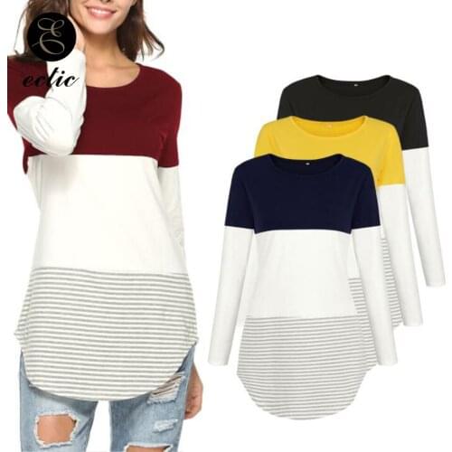 Striped Women Hoodies Poleron Mujer 2021 Color Block Hoodie Irregular Long Sleeve Tunic Sweatshirt Print Patchwork Womens Hoodie