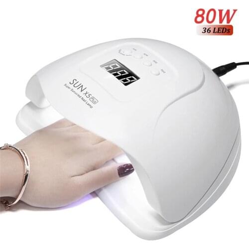 SUN X5 UV LED Lamp For Nails Dryer 80W Ice Lamp For Manicure Gel Nail Lamp Drying Lamp For Gel Varnish