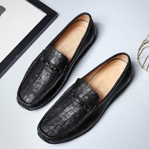 2019 Spring and Autumn Leather Fashionable Comfortable Lightweight Outdoor High Quality Non-slip Waterproof Breathable Loafers