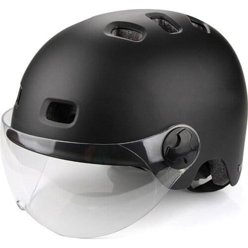 Bike Bicycle Riding Protective Helmet Integrated Molding Outdoor Sports Cycling Helmet with Light Windproof Glasses Equipment