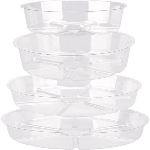 Plant Drip Trays Indoor Outdoor Plants Supply Cushion Round Dish Durable 8 Pack/set 8 PCS Corrosion-resistant Plastic Flower Pot