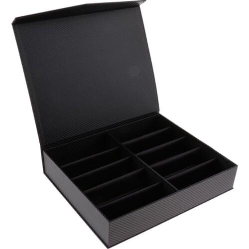 10 Space Eyeglass Sunglass Glasses Storage Display Stand Case Organizer Box