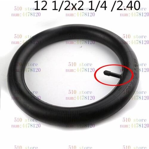 12 1/2 2 1/4/2.40 Right Angle Valve Stem Inner Tube fits gas and electric scooters e-Bike Mini Mini dirt bike 12.5x12.75/2.40