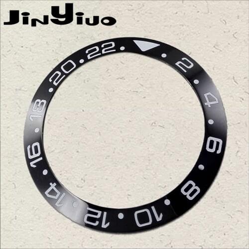 38mmBlack Accessories Parts Rotating bezel insert fit for 40mm submariner SKX 007/ceramic bezel Automatic watch